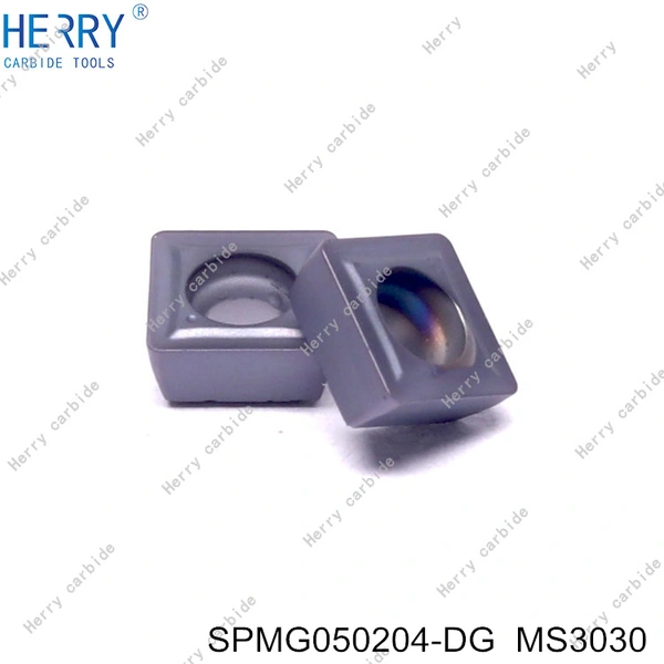 herramienta de torneado de torno cnc spmg050204-dg insertos de perforación en forma de u