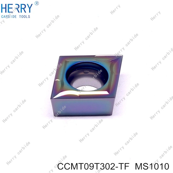 insertos de torneado positivo ccmt09t302 cnc para acero para herramientas endurecido