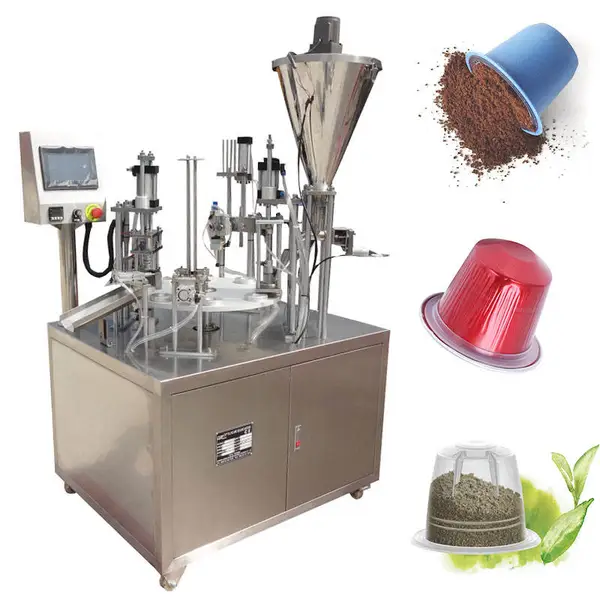 máquina de sellado de llenado de taza de café en polvo