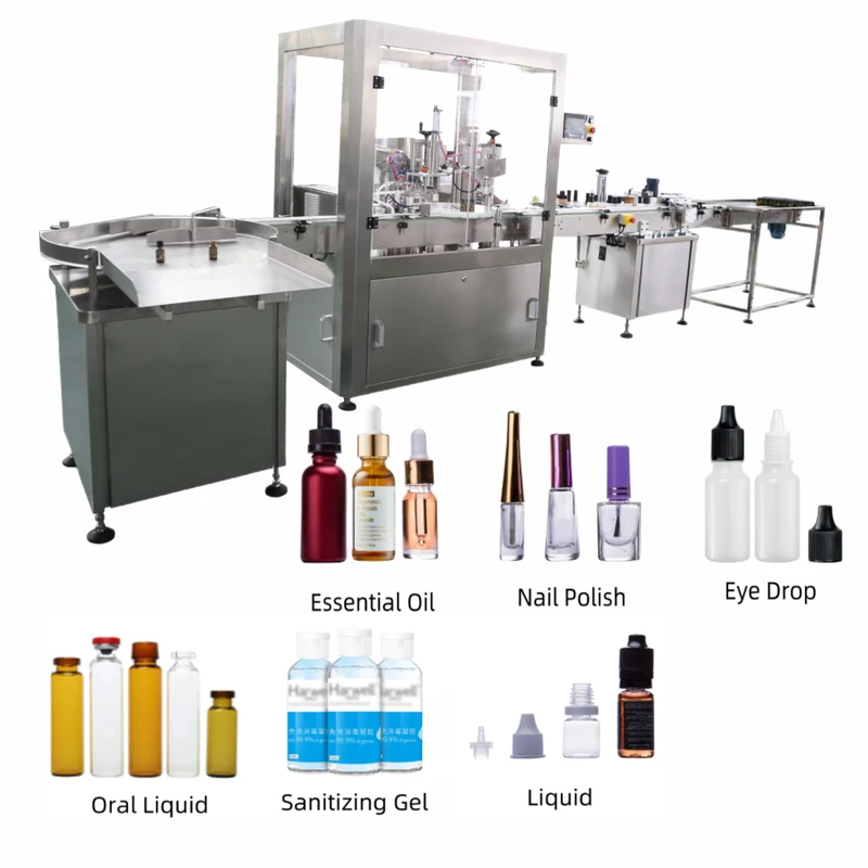 Этикетировочная машина для наполнения бутылок эфирным маслом