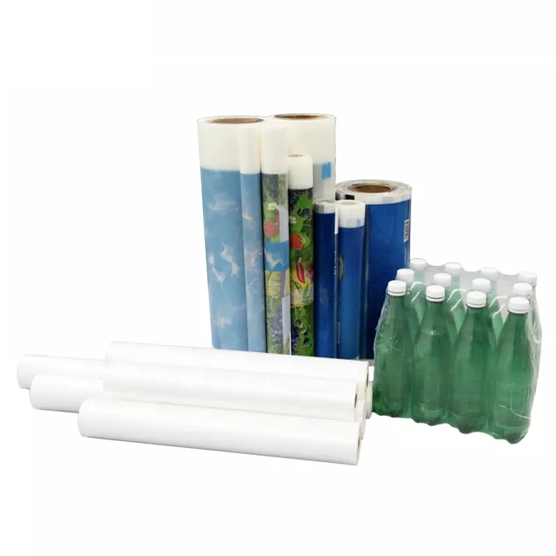 Transparent PE shrink wrap sleeve for drink bottle