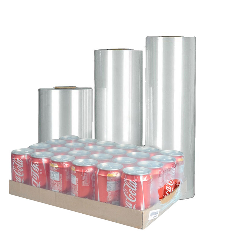 Transparent PE shrink wrap sleeve for drink bottle