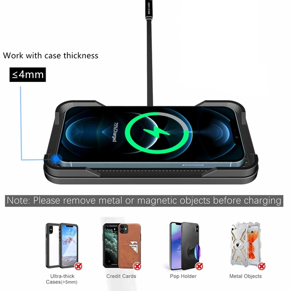 Wireless Charging Pad For Car Non-slip Pad