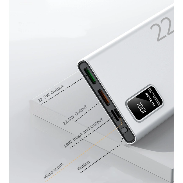 USB-C PD Power Bank with 22.5W | 10,000mAh - Reestec