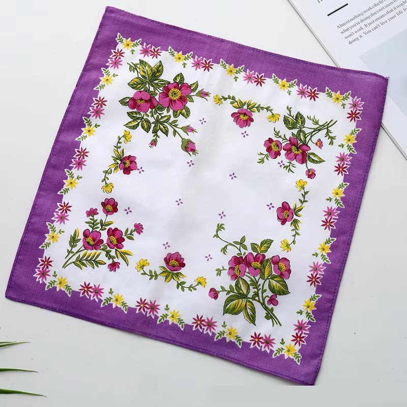 100% Cotton Bandana Printing Handkerchief Support to Custom Design New