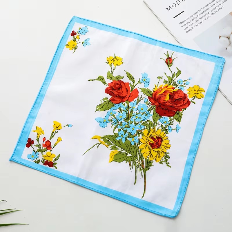 100% Cotton Bandana Printing Handkerchief Support to Custom Design New