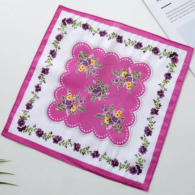 100% Cotton Bandana Printing Handkerchief Support to Custom Design New