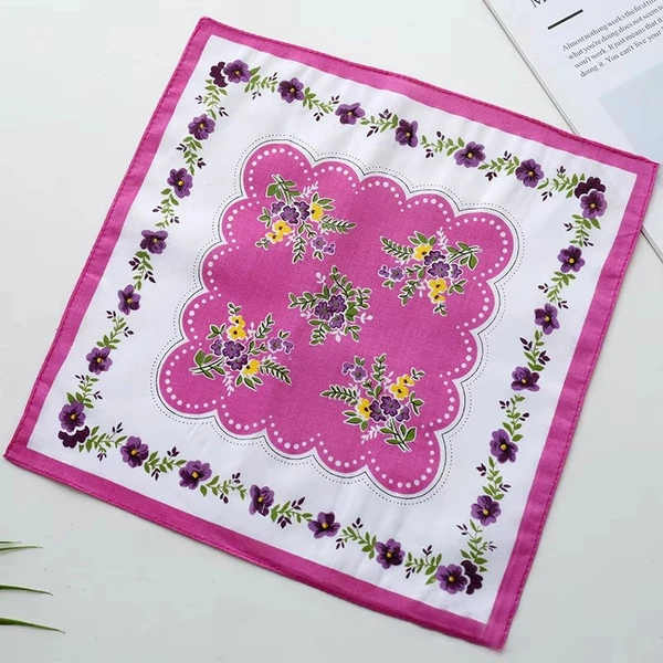 100% Cotton Bandana Printing Handkerchief Support to Custom Design New