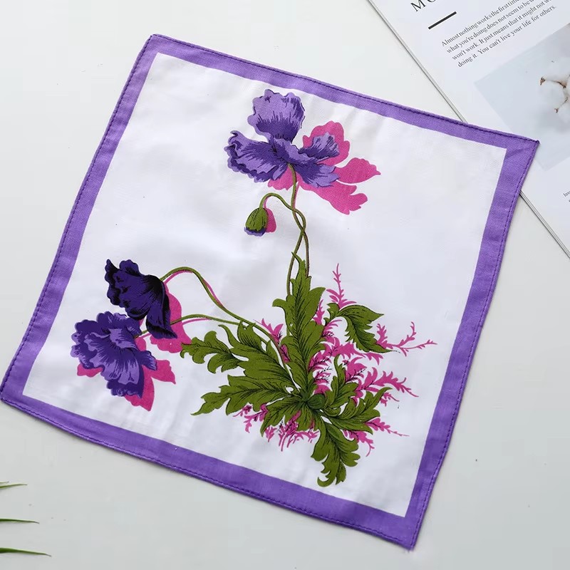 100% Cotton Bandana Printing Handkerchief Support to Custom Design New