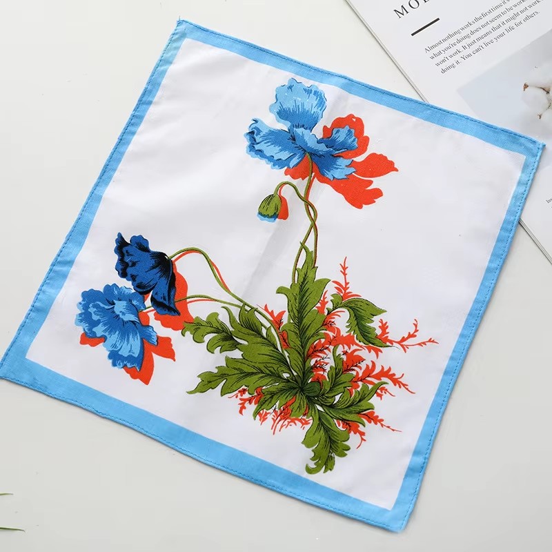100% Cotton Bandana Printing Handkerchief Support to Custom Design New