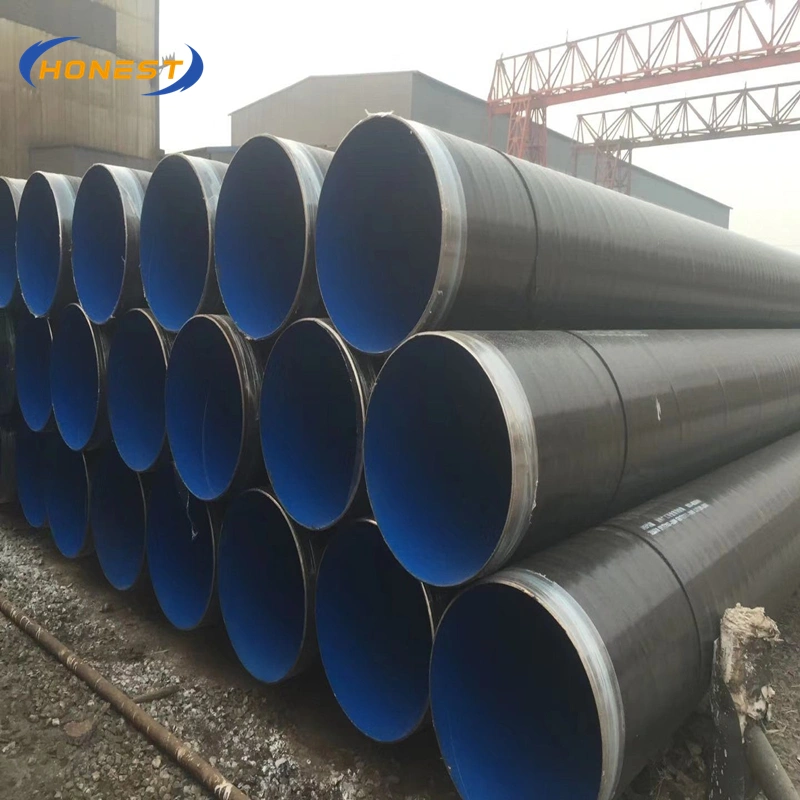 Tuyau ondulé en spirale de protection précontrainte standard d'api tuyau en acier en métal pour le gisement de pétrole 