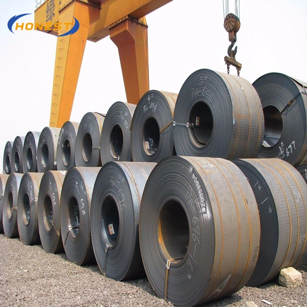 Plaque d'acier laminée à chaud de bobine d'acier noir laminée à chaud de carbone directement de l'usine