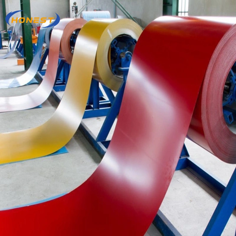 bobina de acero galvanizado prepintada ppgi del código de ral estándar del GB 1000/1219 mm de ancho 