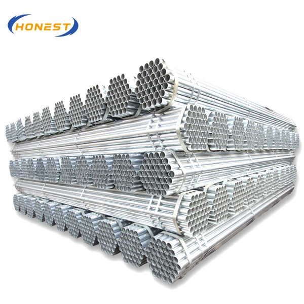 JIS G3446 Standard ERW Round Square Rectangular Hot Rolled/Cold Rolled Galvanized Steel Pipe for Gas Oil