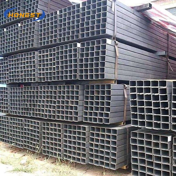 Raw Material Q235 Welded Mild Rhs Square Steel Pipe Small Diameter Black ERW Pipe