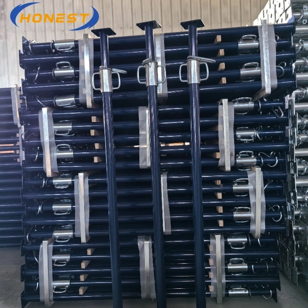 Puntal de servicio liviano para construcción, apuntalamiento de andamios de acero ajustable  