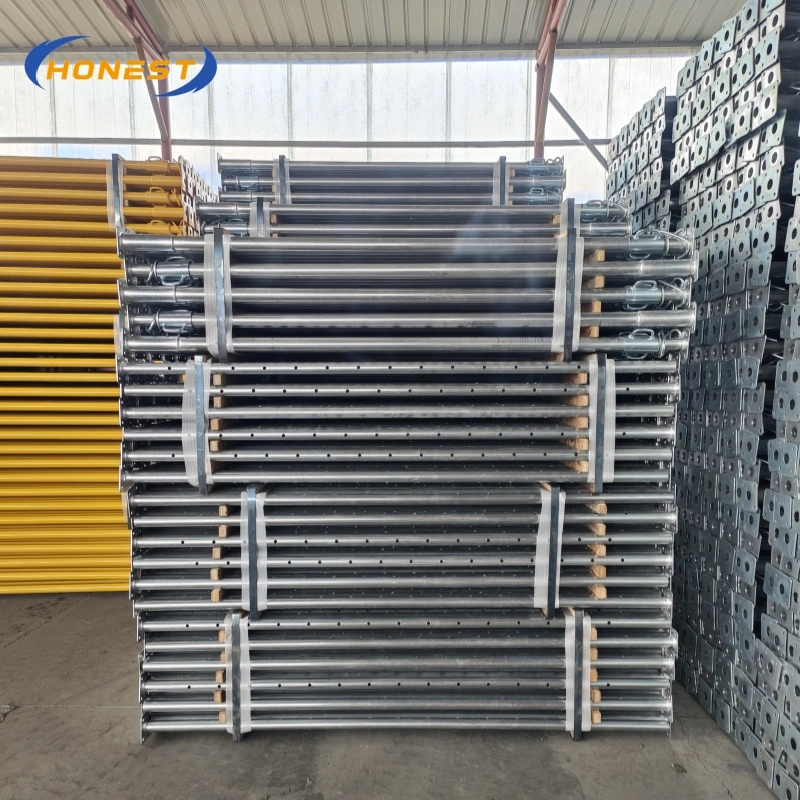 El andamio q235 parte los apoyos de encofrado de acero ajustables de la construcción  