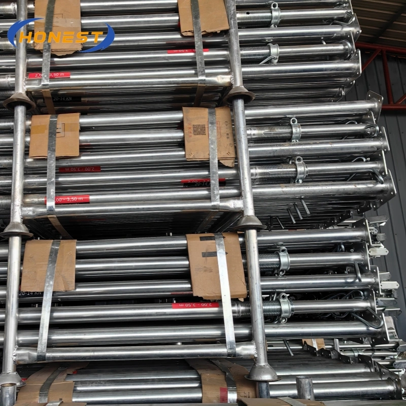 El andamio q235 parte los apoyos de encofrado de acero ajustables de la construcción  