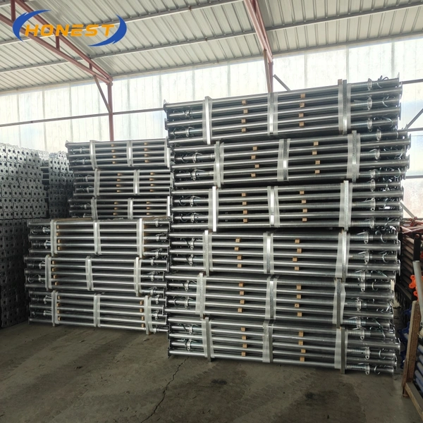 Soportes de losa de metal galvanizado, soportes de losa, poste de gato telescópico  