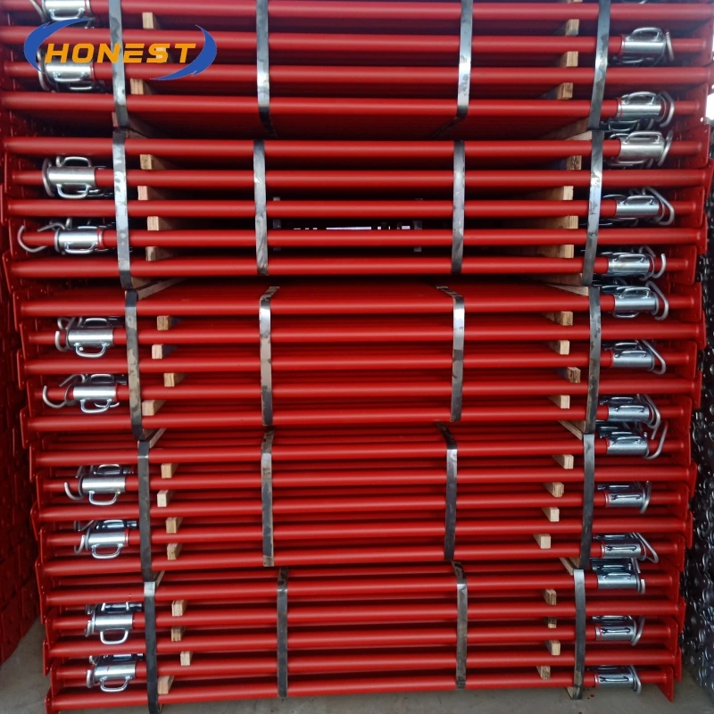 soporte de apuntalamiento de puntal de acero ajustable