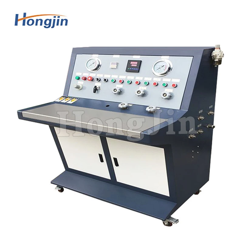 машина для испытания ступицы колеса на герметичность