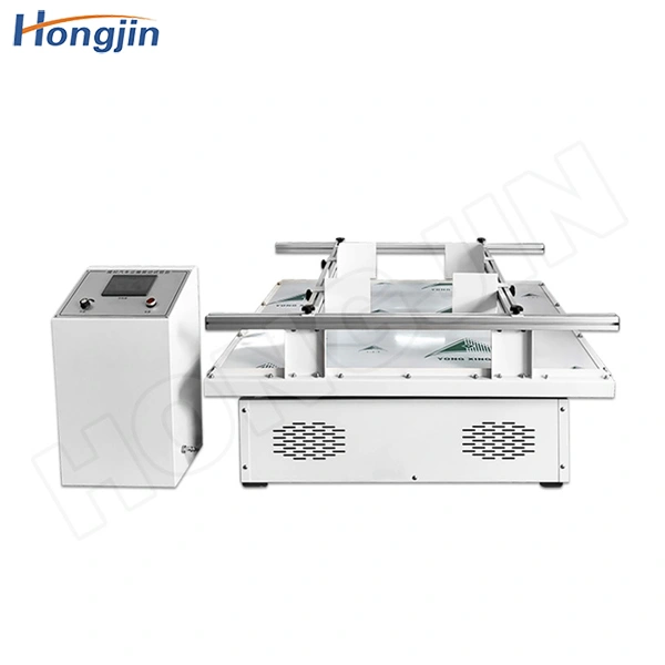 banco di prova con vibrazione da trasporto simulato