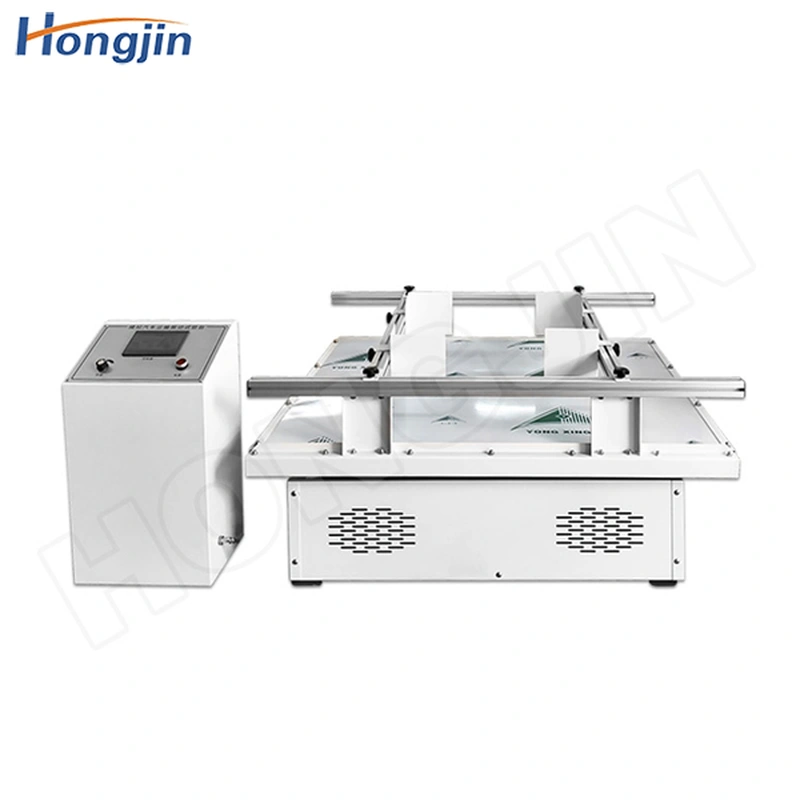 banco di prova con vibrazione da trasporto simulato