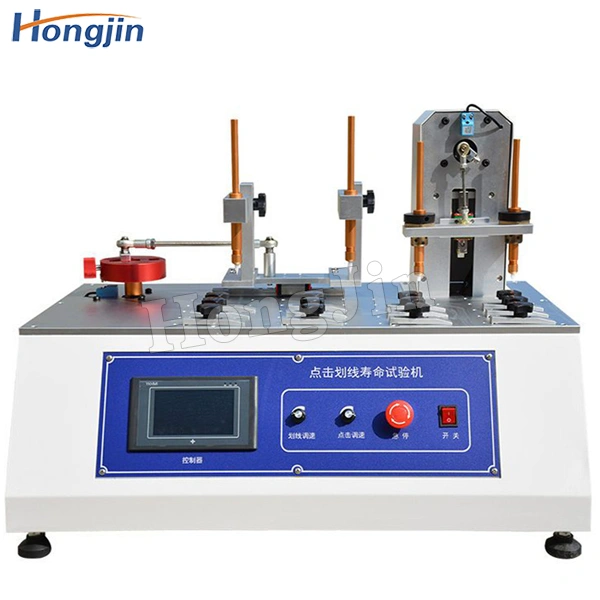 Automatic click scribing testing machine