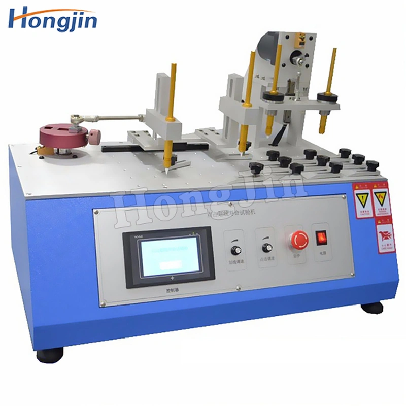 Automatic click scribing testing machine