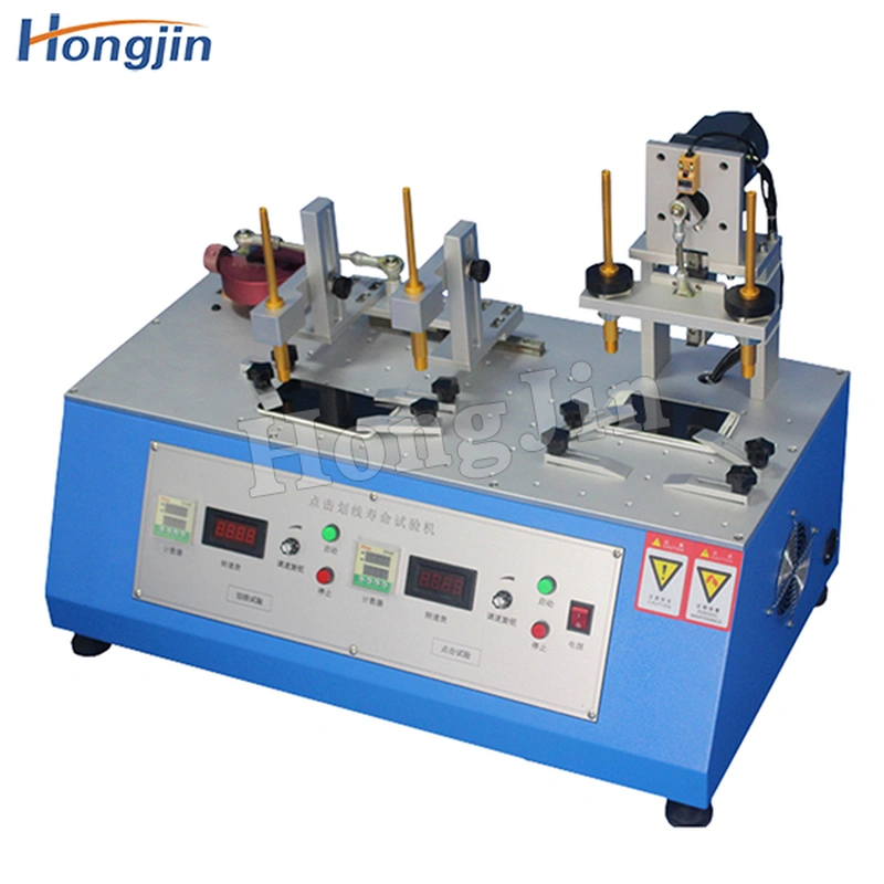 Automatic click scribing testing machine