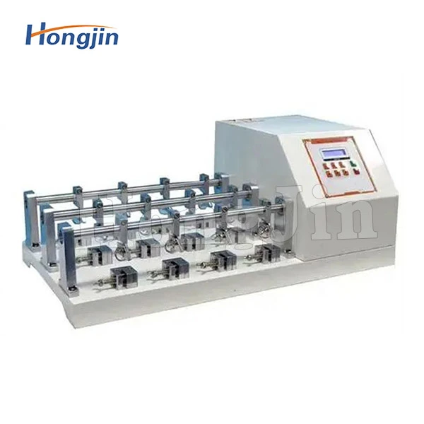 Leather flexibility testing machine