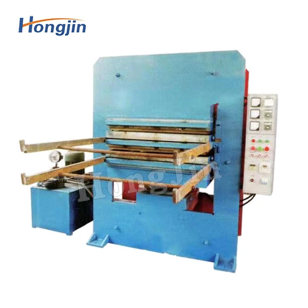 Rubber floor tile production line