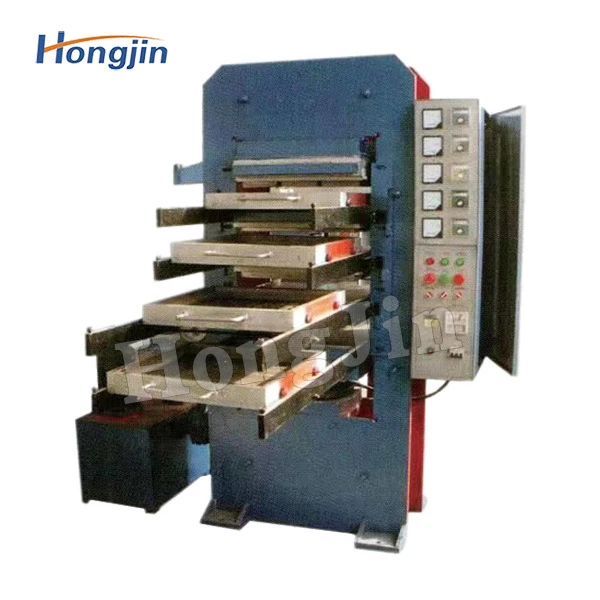 Rubber floor tile production line