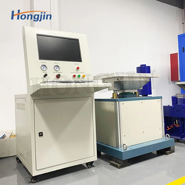 Pneumatic impact collision table