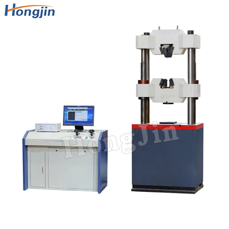 Microcomputer controlled tensile testing machine