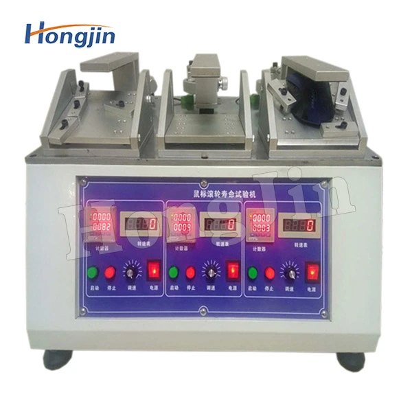 Computer mouse roller sliding life testing machine