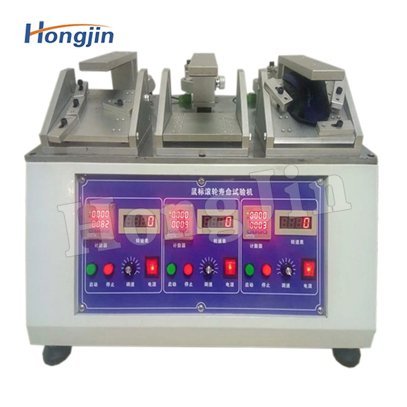 Computer mouse roller sliding life testing machine