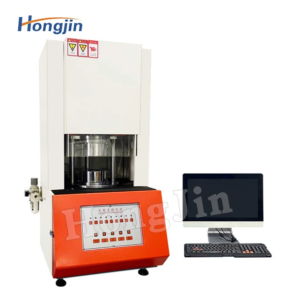 Rotorless vulcanization testing machine