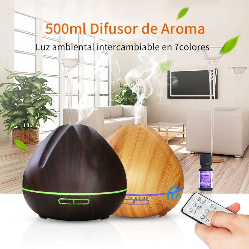 500ml Cool Mist Aroma Diffuser,Ultrasonic Fragrance Diffuser