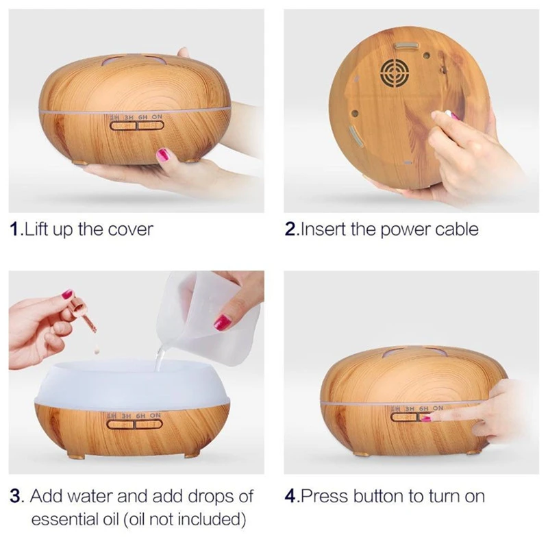 Led Ultrasonic Aroma Diffuser,Aroma Essential Oils Diffuser