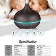 Led Aroma Diffuser,Ultrasonic Aromatherapy Diffuser