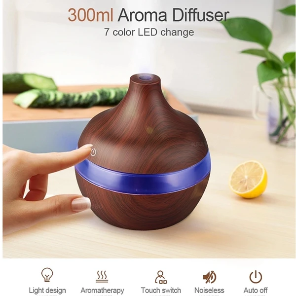 Wood Grain Humidifier Portable USB Air Humidifier