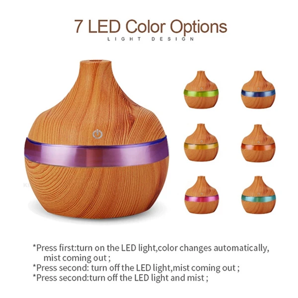 Wood Grain Humidifier Portable USB Air Humidifier