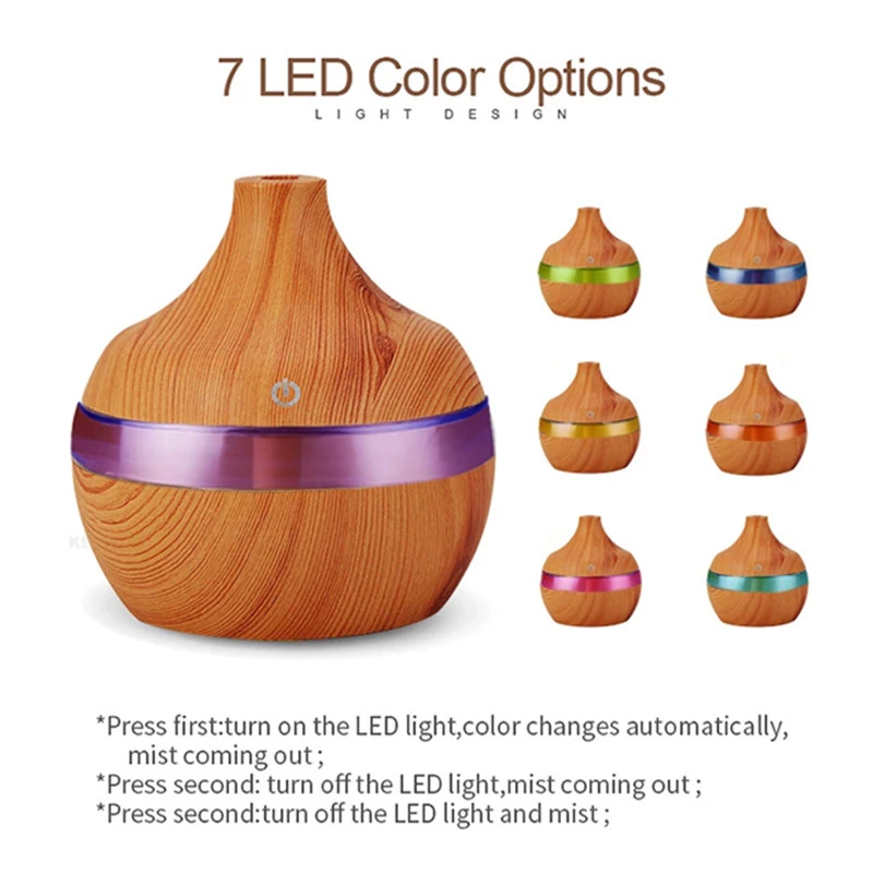 Wood Grain Humidifier Portable USB Air Humidifier