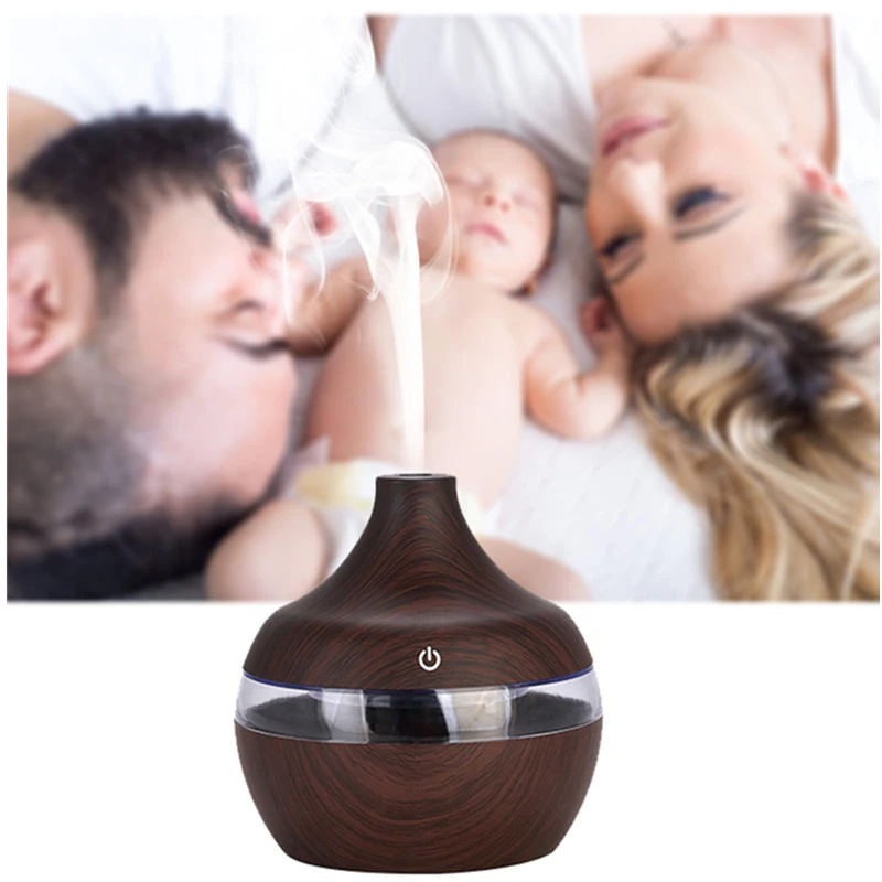 Wood Grain Humidifier Portable USB Air Humidifier