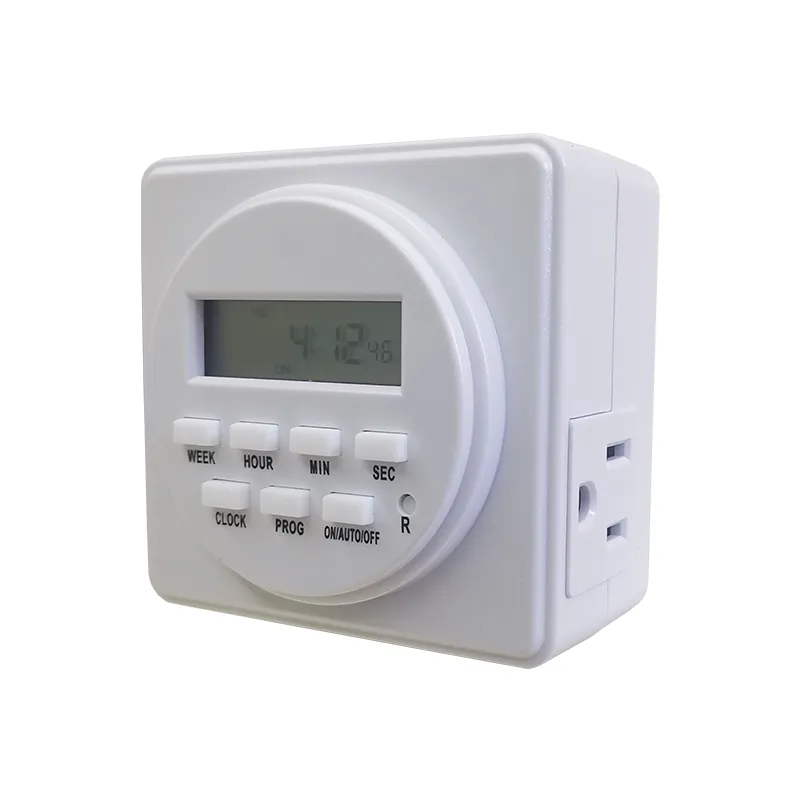 2 Outlets 7 Days Weekly Digital Timer