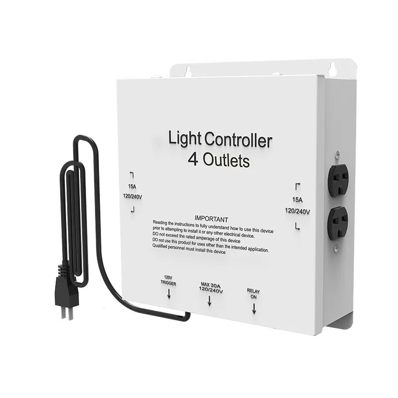 Controlador de relé de iluminación de 4 salidas