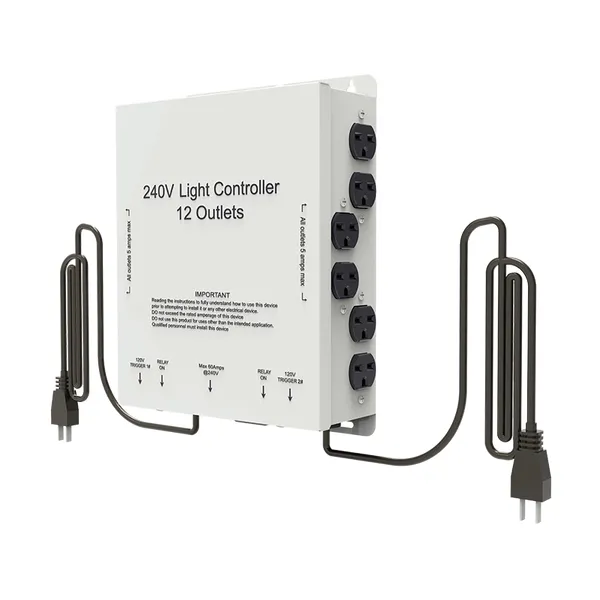 Contrôleur de relais d'éclairage 12 prises 240v