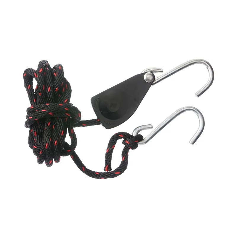 Poulie à cliquet réglable à verrouillage de corde robuste 1/4