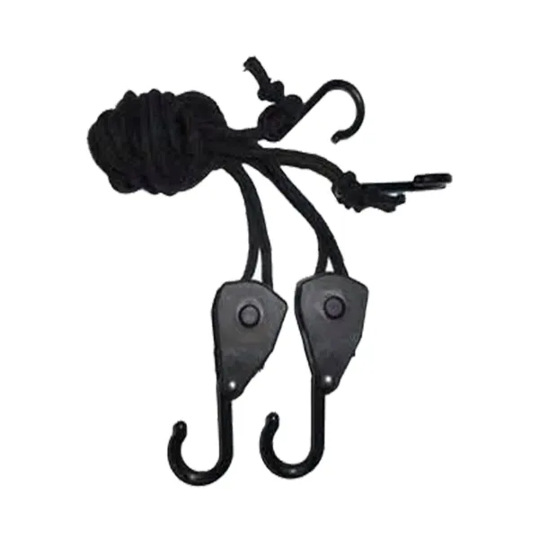 Colgador de cuerda de gancho de plástico ajustable de 5 kg y 1/8 de pulgada